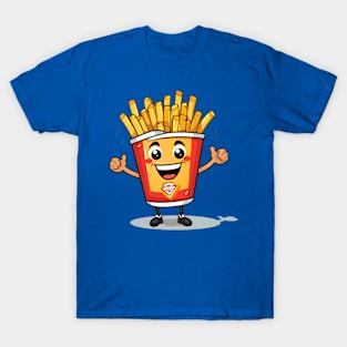 kawaii french fries T-Shirt cute potatofood T-Shirt